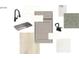 Kitchen design scheme featuring white subway tile, gray cabinets, a stainless sink, and white countertops at 2023 Puddle Pond Rd, Indian Trail, NC 28079