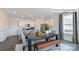 Open dining area connected to the kitchen, featuring modern table and bench seating, and ample natural light at 2024 Harlequin Dr, Indian Trail, NC 28079