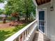 Cozy balcony with a view of a lush green space, perfect for enjoying a peaceful outdoor moment at 302 Northwest Dr, Davidson, NC 28036