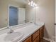 Bathroom with a double sink vanity and large mirror at 302 Northwest Dr, Davidson, NC 28036