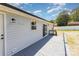 The backyard is accessible through a back door and sliding glass door at 4750 Enochville Rd, Kannapolis, NC 28081