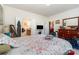 Inviting bedroom with a comfortable bed, neutral colors, and lots of closet space at 5141 Grandview Dr, Fort Mill, SC 29707