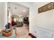 Inviting foyer leading into a cozy living room with neutral carpet and decor at 5141 Grandview Dr, Fort Mill, SC 29707