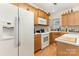 Bright kitchen with a white refrigerator and modern appliances, for convenience at 5141 Grandview Dr, Fort Mill, SC 29707
