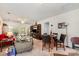 Open living space with a media center, dining area, and access to a patio at 5141 Grandview Dr, Fort Mill, SC 29707