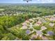 Expansive aerial view of a peaceful neighborhood surrounded by lush greenery, near Uptown Charlotte at 8737 Mullis Forest Ct, Mint Hill, NC 28227