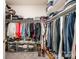 Walk-in closet featuring ample hanging space and shelving for organized storage at 8737 Mullis Forest Ct, Mint Hill, NC 28227