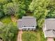 Bird's eye view showcases the home's well-maintained surroundings and proximity to neighboring houses at 9107 Royal Highlands Ct, Charlotte, NC 28277