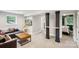 Spacious basement area featuring a comfortable seating area and modern design elements at 1021 Nancy Dr, Charlotte, NC 28211