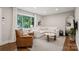 Bright living room featuring a comfortable sofa, natural light, and stylish decor at 1021 Nancy Dr, Charlotte, NC 28211