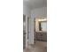 Hallway that leads to a bathroom with vanity, shower, and toilet at 1190 Sugar Creek Rd, Fort Mill, SC 29707