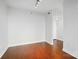 Spacious living room with wood floors and neutral walls, ready for your personal touch and decor at 1315 East Blvd # 611, Charlotte, NC 28203