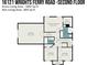 Second floor plan displaying the primary bedroom, bedrooms, bathrooms, walk-in closets, and hallway dimensions at 16121 Wrights Ferry Rd, Charlotte, NC 28278