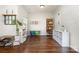 Spacious playroom area with wood floors and plenty of storage for toys and games at 16121 Wrights Ferry Rd, Charlotte, NC 28278