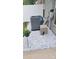 View of AC Unit on white stone, next to the home's exterior at 1647 Backcreek Ln, Gastonia, NC 28054