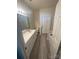 Clean bathroom features a white vanity, modern fixtures, and a separate shower at 1647 Backcreek Ln, Gastonia, NC 28054