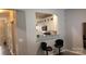 Bright kitchen view showcasing granite counters, white cabinets and seating area at 1647 Backcreek Ln, Gastonia, NC 28054
