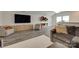 This view shows the bonus room also offers a great space for watching movies at 18013 Grey Mossrun Dr, Charlotte, NC 28278