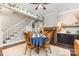 Elegant dining room features a traditional table set, fireplace, and stylish decor at 215 S Shaver St, Salisbury, NC 28144