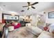Open-concept space with living, dining, and kitchen areas in neutral tones at 2313 Blueberry St, Belmont, NC 28012