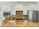 Modern kitchen featuring stainless steel appliances and a tile backsplash at 258 Cherrytree Dr, Fort Mill, SC 29715