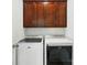 The laundry room features a washer and dryer with wood cabinets above at 258 Cherrytree Dr, Fort Mill, SC 29715
