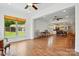 Open concept living room adjoining the kitchen and dining area at 258 Cherrytree Dr, Fort Mill, SC 29715