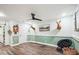 Finished bonus room with vinyl floors, modern decor, and chair at 2843 Startown Rd, Lincolnton, NC 28092