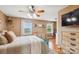 Comfortable main bedroom with natural light, wood floors, and neutral decor at 2843 Startown Rd, Lincolnton, NC 28092