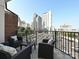 Enjoy the skyline from this beautiful balcony with outdoor seating at 300 W 5Th St # 723, Charlotte, NC 28202