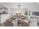Bright, open living room with neutral colors, comfortable seating, and plenty of natural light at 3092 Riker St, Clover, SC 29710