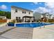 Backyard oasis with a refreshing pool, a stylish pergola, and comfortable lounge chairs, creating a perfect outdoor escape at 3092 Riker St, Clover, SC 29710