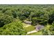 Aerial view showing property lines of the home surrounded by lush trees at 312 Walton Dr, Statesville, NC 28625