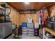 Spacious storage area featuring a mini fridge, microwave and shelving units at 312 Walton Dr, Statesville, NC 28625