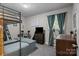 ' bedroom with a bunk bed, entertainment system, and ample space at 312 Walton Dr, Statesville, NC 28625