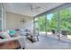 Relaxing sunroom with comfortable seating and views of the outdoors at 317 Annatto Way, Tega Cay, SC 29708