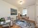 Bright home office with light walls, a neutral rug, stylish desk, and large windows at 4000 Chandworth Rd, Charlotte, NC 28210