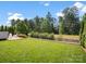 Spacious backyard featuring a lush lawn, manicured landscaping, and a serene view of the surrounding trees at 435 Galbreath Ct # 128, Fort Mill, SC 29708