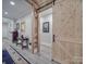 Hallway features a wooden sliding door leading to other areas of the house at 574 Crescent Rd, Rockwell, NC 28138