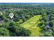 Aerial view of golf course close to a residential area at 6206 Glencairn Ct, Charlotte, NC 28269