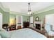 Inviting bedroom showcasing hardwood floors, a decorative fireplace, and classic furnishings at 7 Kings Mountain St, York, SC 29745