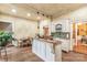 Spacious, updated kitchen with an island, butcher block counters and hardwood floors at 7 Kings Mountain St, York, SC 29745