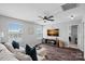 Cozy living room with large windows and modern decor at 7331 Millstone Sw Cir, Concord, NC 28025
