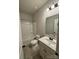 Bathroom featuring a tub and shower combo and a modern vanity with lots of cabinet space at 9236 Ainslie Downs St, Charlotte, NC 28273