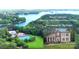 Stunning aerial view of Lake Norman community, The Harbour At The Pointe, with lush greenery and lake access at 134 Lake Spring Loop, Mooresville, NC 28117
