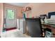 This laundry room features a washer, dryer, shelving, and a door to the backyard at 1017 Quail Run Ct, Indian Land, SC 29707