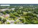An aerial perspective illustrating the property's proximity to Downtown Bessemer City at 104 E Louisiana Ave, Bessemer City, NC 28016