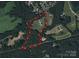 Aerial view showcasing the expansive property and picturesque landscape at 109 Oak Forest Dr, Kings Mountain, NC 28086