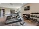 Home gym with treadmill, elliptical, weights, and a view of the outdoors at 109 Oak Forest Dr, Kings Mountain, NC 28086