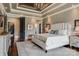 Bright main bedroom with hardwood floors, ensuite bathroom, and stylish furnishings at 109 Oak Forest Dr, Kings Mountain, NC 28086